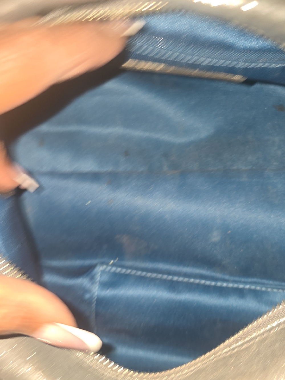 Coach Metallic Black Leather Satchel - Picture 8 of 9